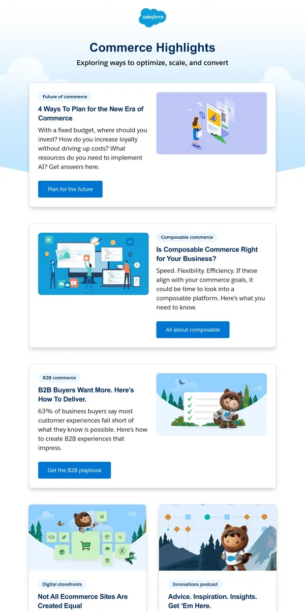 Email from Salesforce. What does the future of commerce look like? We’ve got a few ideas.