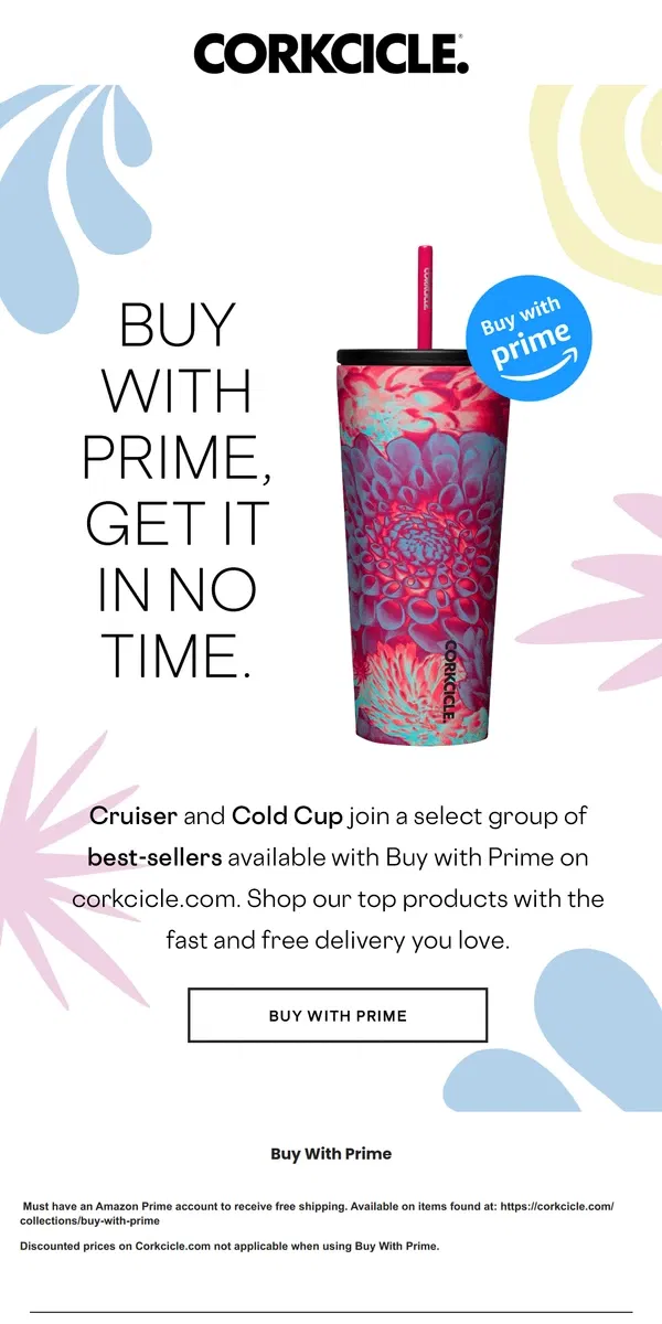 Email from CORKCICLE. Buy with Prime, Get It In No Time.