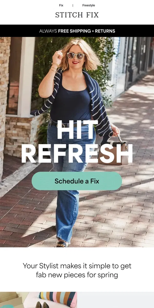 Email from Stitch Fix. Yes, that’s YOU looking amazing