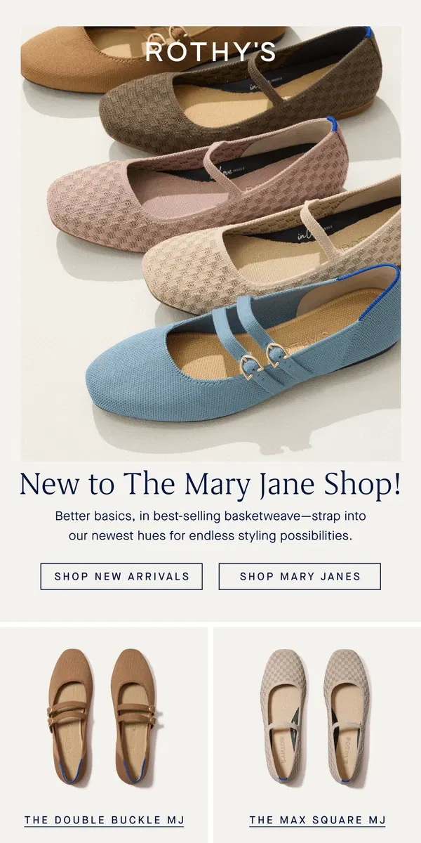 Email from Rothy's. WHAT’S GOING ON AT THE MJ SHOP!?