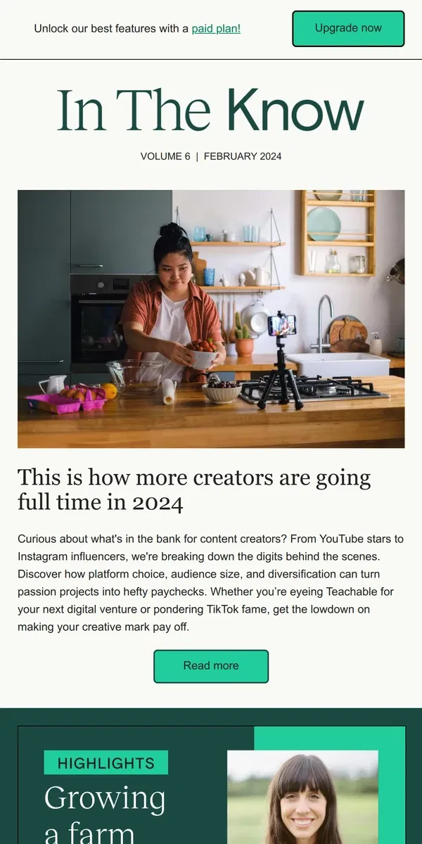 Email from Teachable. How much content creators really make