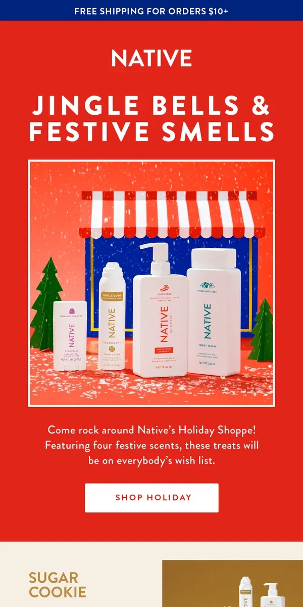 Email from Native. 🎄Get a whiff of holiday happiness