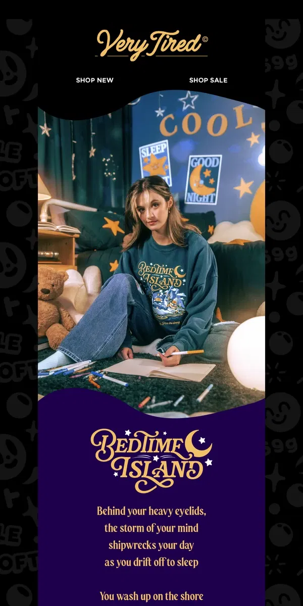 Email from Cool Shirtz. 🏴‍☠️ NEW 🏴‍☠️ Bedtime Island crew, ahoy!