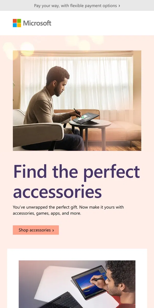 Email from Microsoft Store. Complete your setup with top accessories