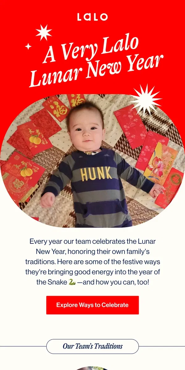 Email from Lalo. A very Lalo Lunar New Year 🐍