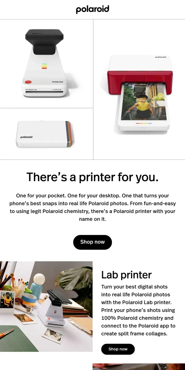 Email from Polaroid. Some shots should be printed 🔥🖨️ 