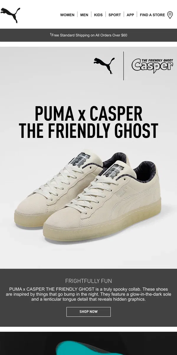 Email from Puma. A Scary Good Pair Of Shoes