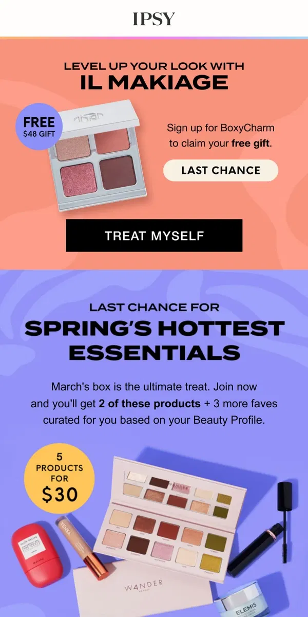 Email from BoxyCharm by IPSY. Every makeup bag needs these