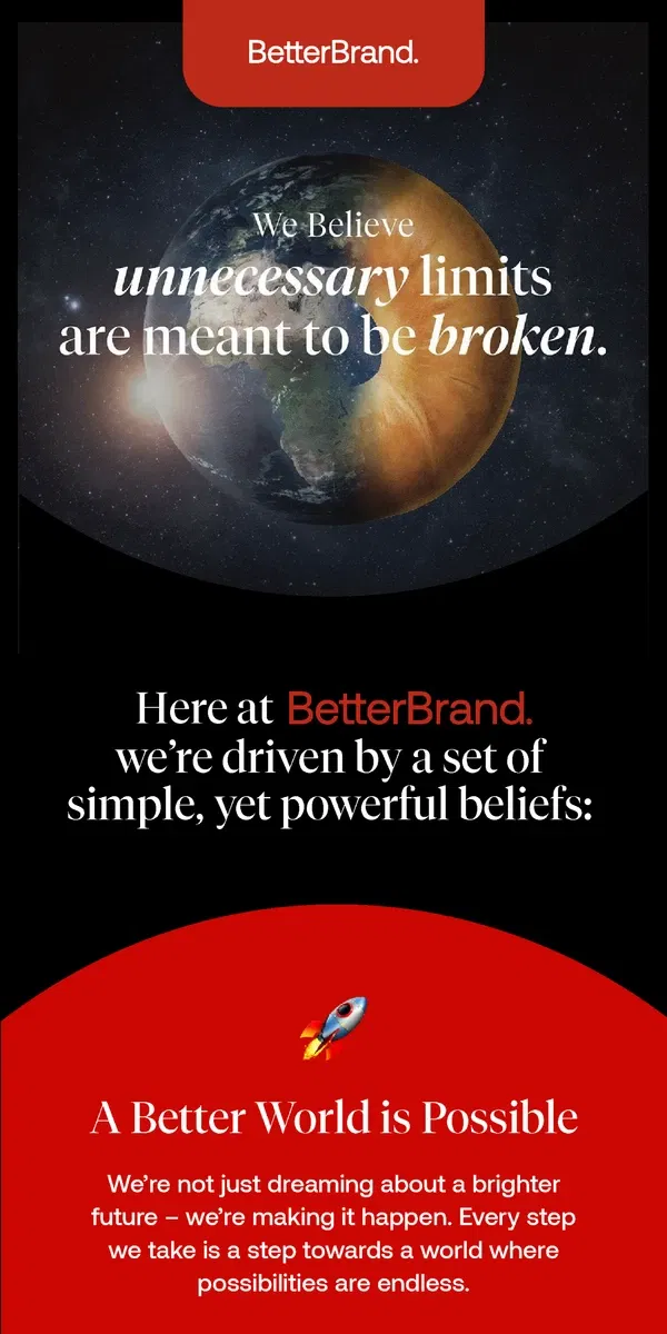 Email from BetterBrand. ❤️ Welcome to Better