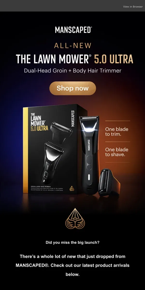 Email from MANSCAPED. The gold standard of groin grooming