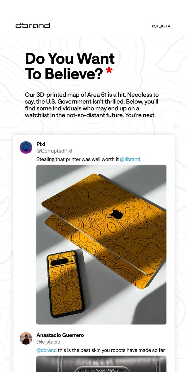 Email from dbrand. Do you believe? 🛸