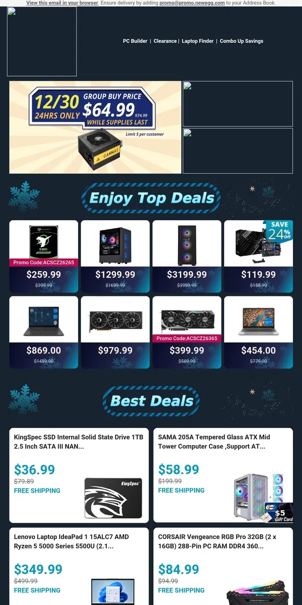 Email from Newegg. 💪 $119.99! ASRock Z690 Pro RS ATX Intel Motherboard 🔥