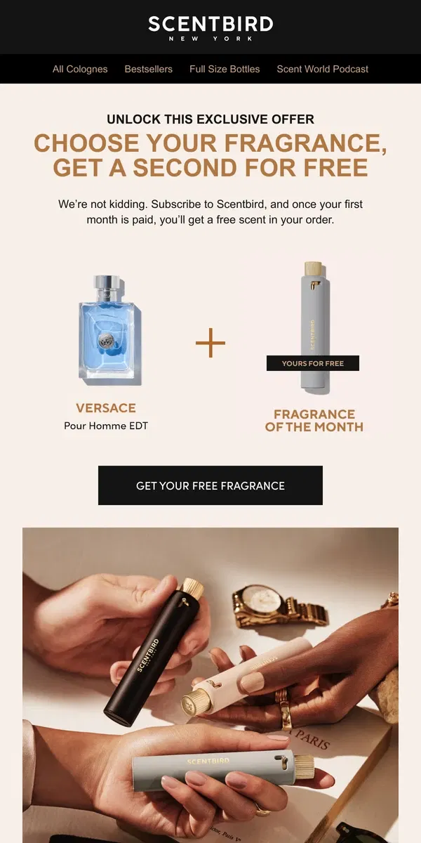 Email from Scentbird. Wow! You're lucky!