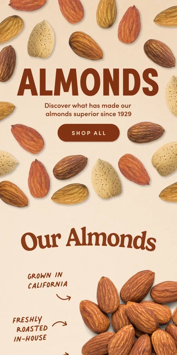 Email from Nuts.com. Discover The Best Almonds 🏆