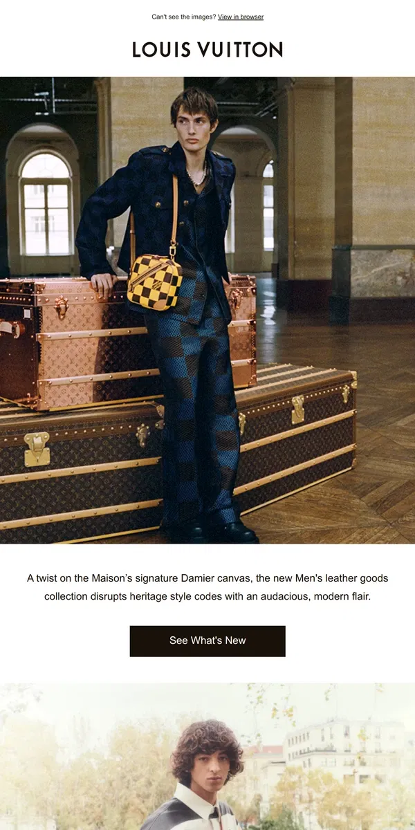 Email from Louis Vuitton. Men’s Damier Pop Styles