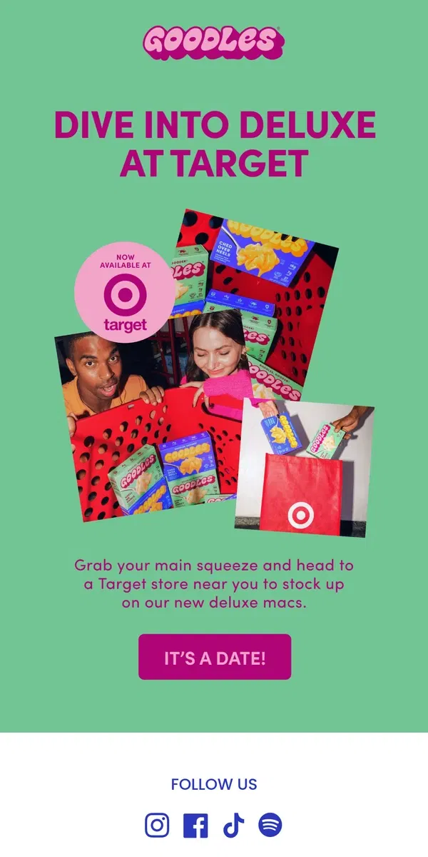 Email from Goodles. Did someone say Target run?