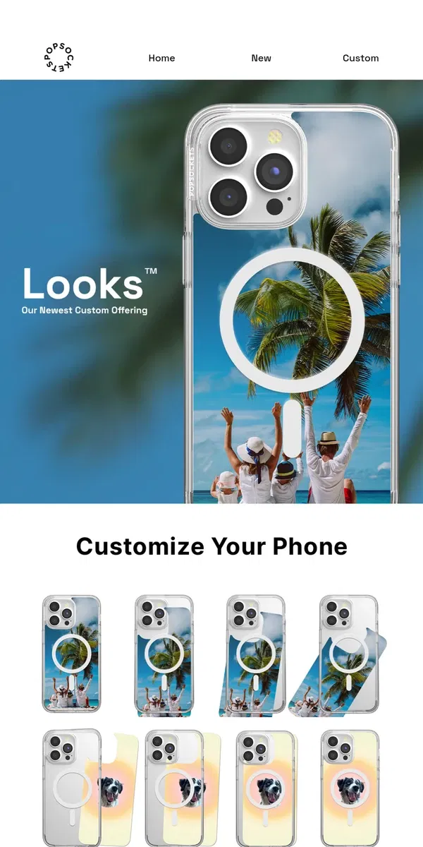 Email from PopSockets. Introducing Looks!