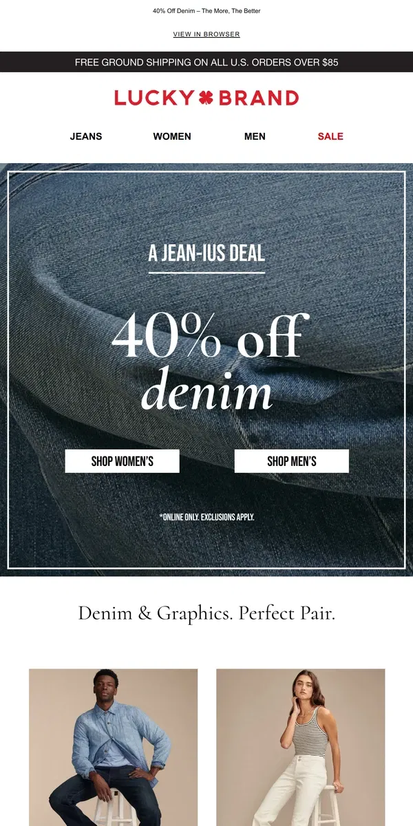 Email from Lucky Brand. These Jeans Are SO You (And They're On Sale)