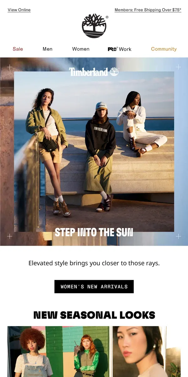 Email from Timberland. Get Ready to Step Into The Sun!