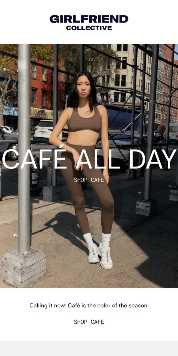 Email from Girlfriend Collective. Café Try On