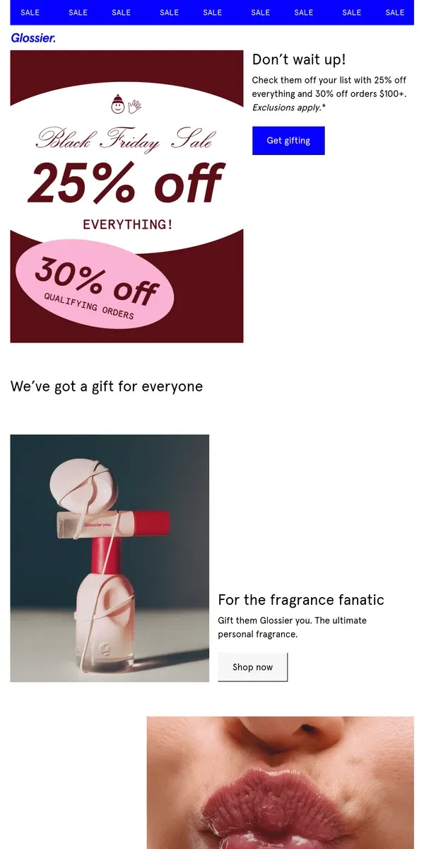 Email from Glossier. Have you heard?