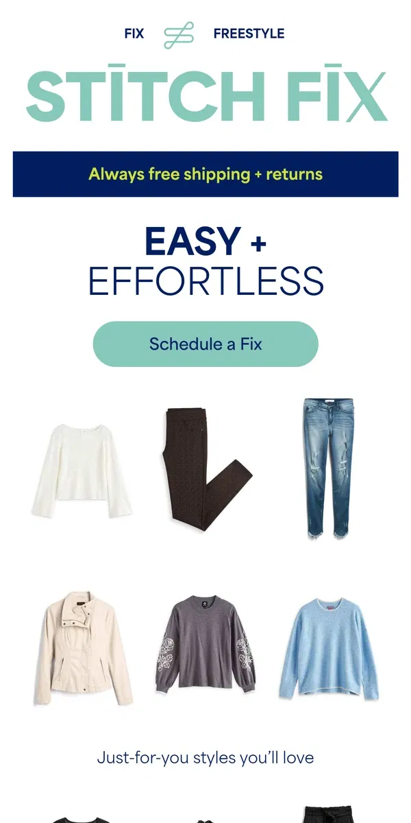 Email from Stitch Fix. We’ve got your wardrobe covered