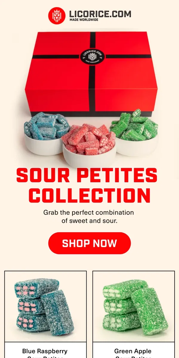 Email from Licorice.com. The PERFECT Combination...