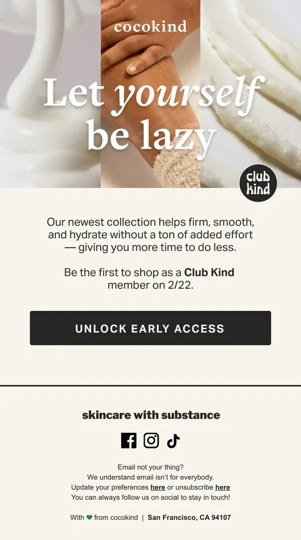 Email from cocokind. Our NEW collection is almost here!