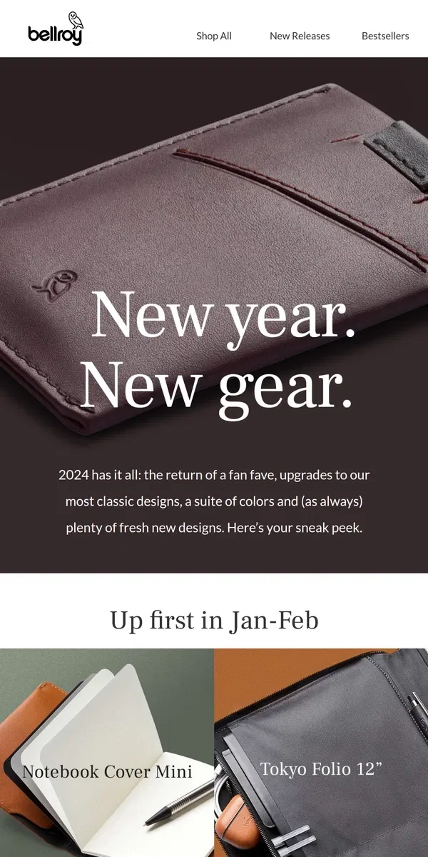 Email from Bellroy. Coming up next…