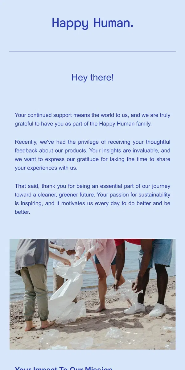 Email from Happy Home. Thank You For Your Feedback, !