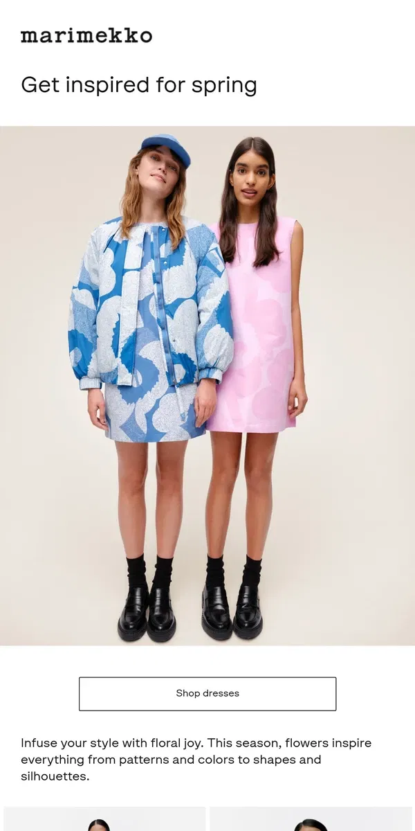 Email from Marimekko. Brighten your winter wardrobe 🌸