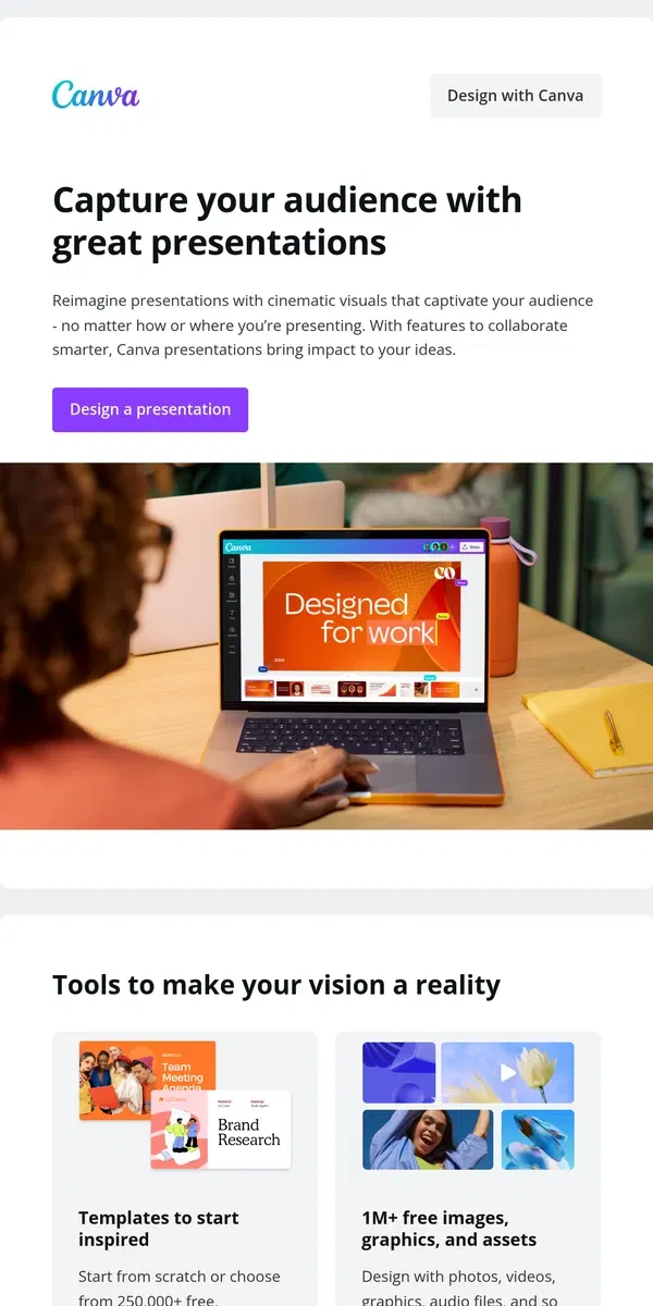 Email from Canva. Captivate your audience