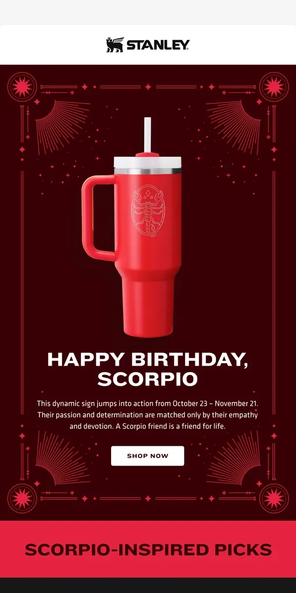 Email from Stanley. Bold and Brave Scorpios ♏