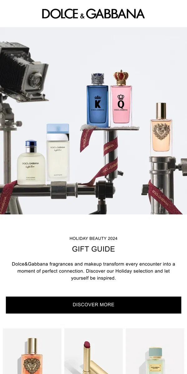 Email from Dolce & Gabbana. Your ultimate Beauty gift guide