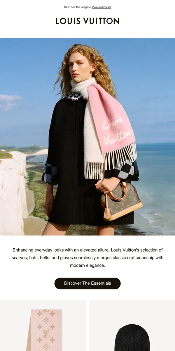 Email from Louis Vuitton. Timeless Elegance: New Accessories For Her