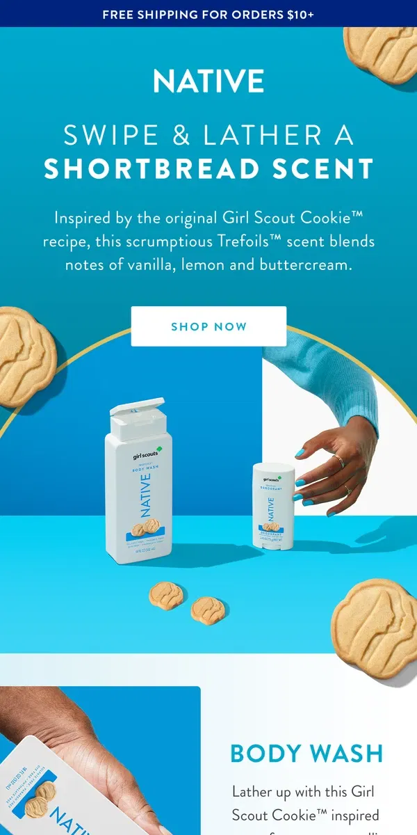 Email from Native. Introducing NEW Trefoils™ Scent