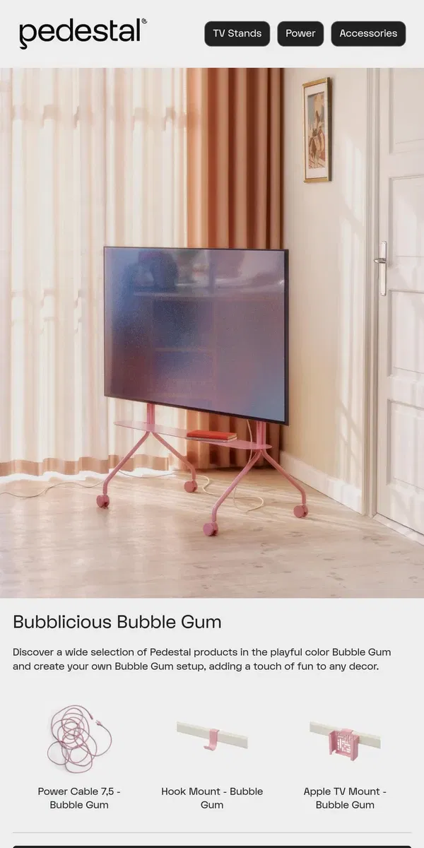 Email from Pedestal. Bubblicious Bubble Gum