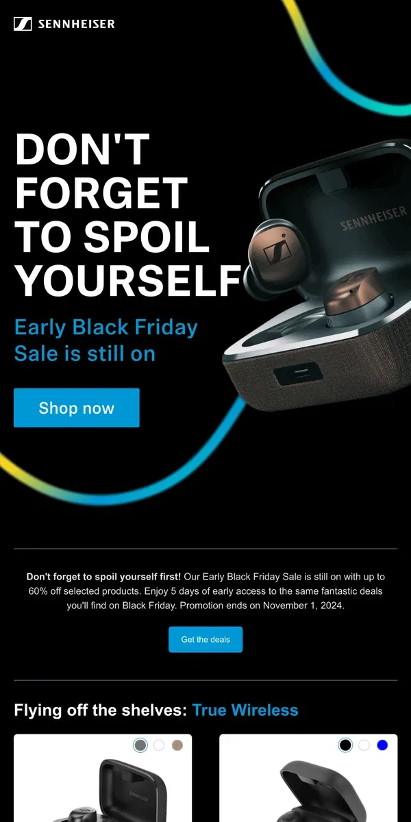 Email from Sennheiser. Don't Miss Out: $100 Off MOMENTUM True Wireless 4