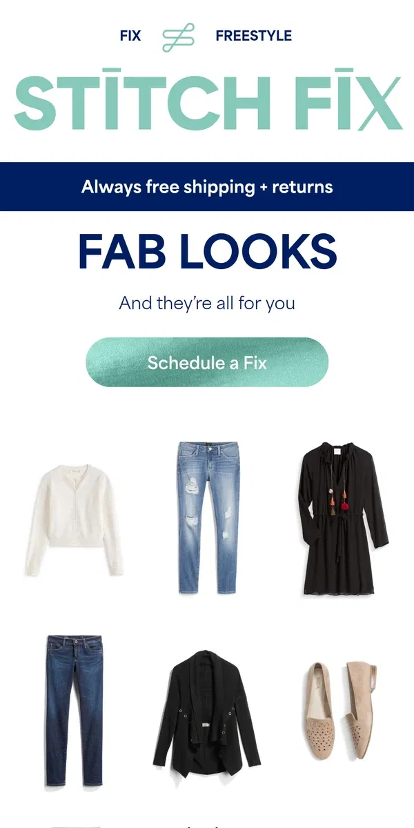 Email from Stitch Fix. Ready for compliments?