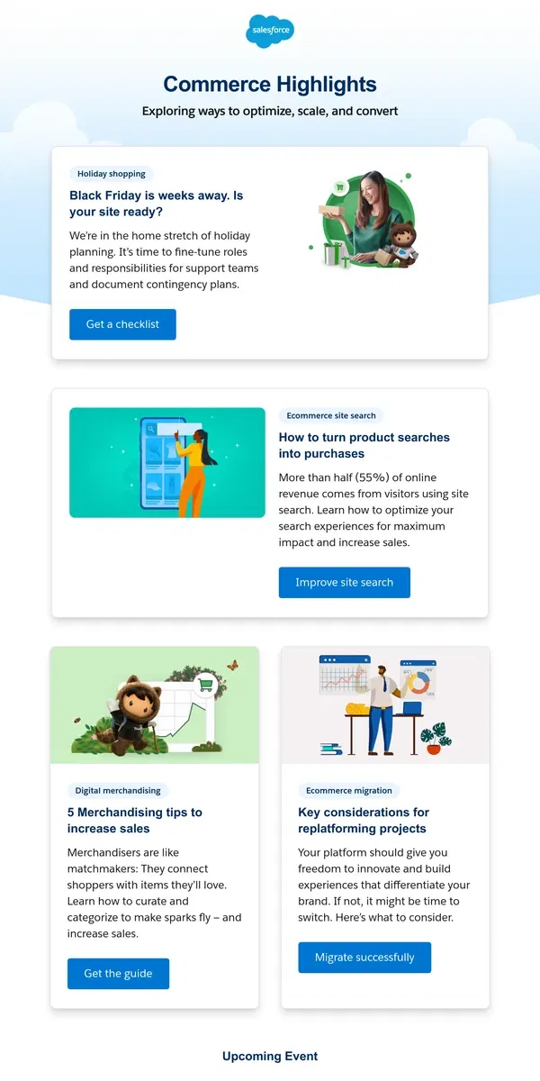 Email from Salesforce. Your last-minute checklist before Black Friday