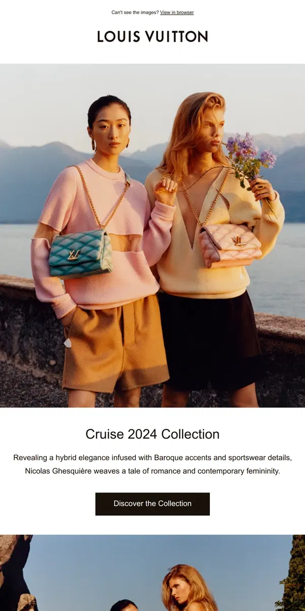 Email from Louis Vuitton. Cruise 2024 Collection