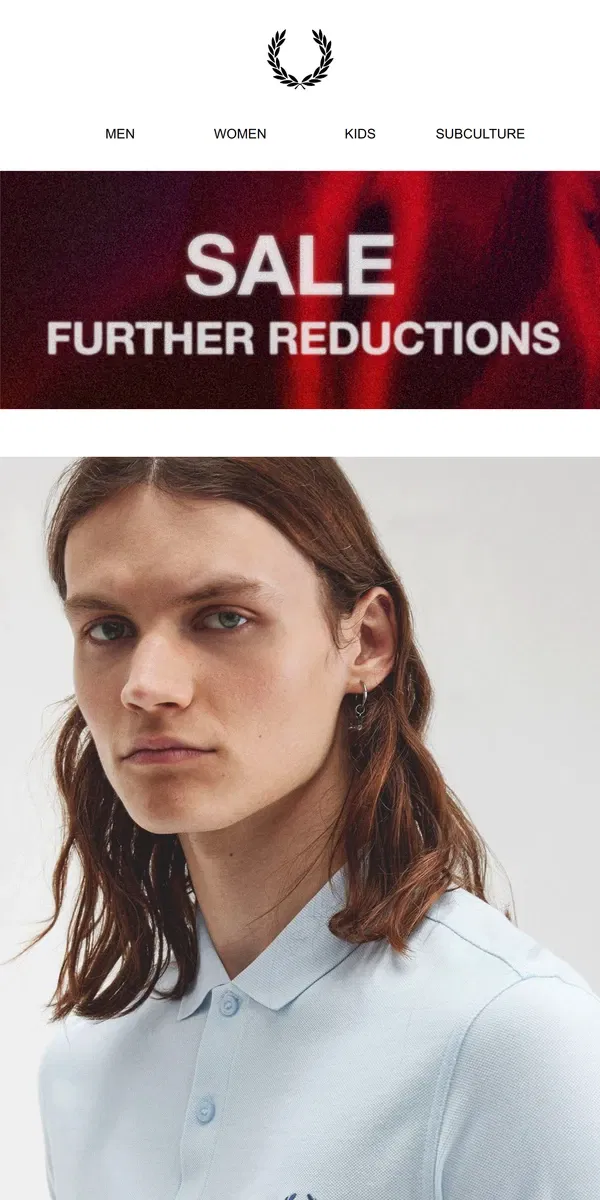 Email from Fred Perry. New Fred Perry Shirt Colours Are Here