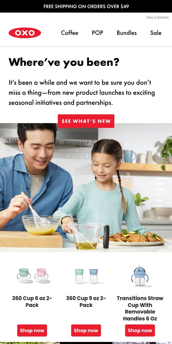 Email from OXO. Come see what’s new at OXO!