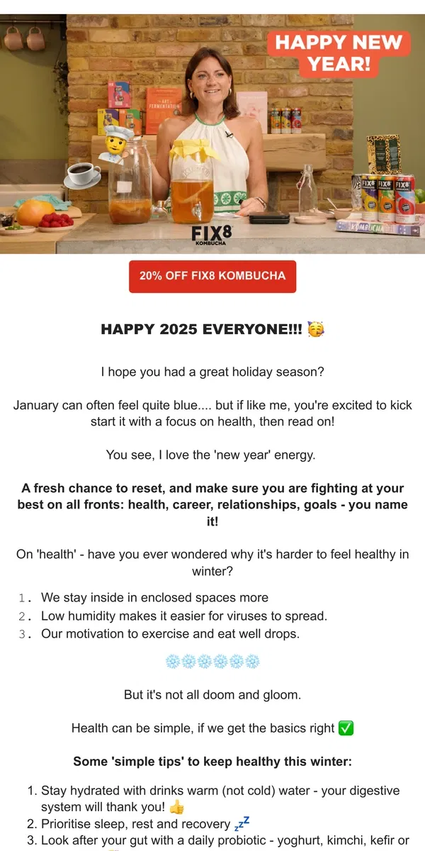 Email from FIX8. JANUARY 2025 - LET'S GO 🥳🥳🥳