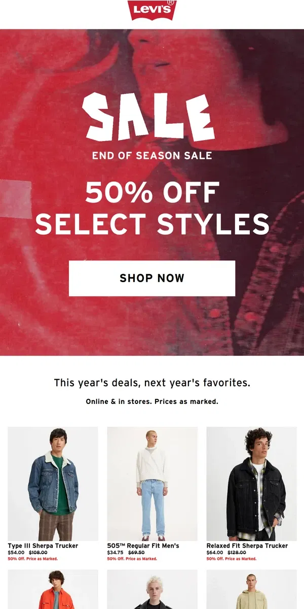 Email from Levi's. The last hurrah of 2023