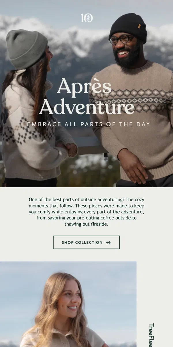 Email from tentree. APRÈS ADVENTURE