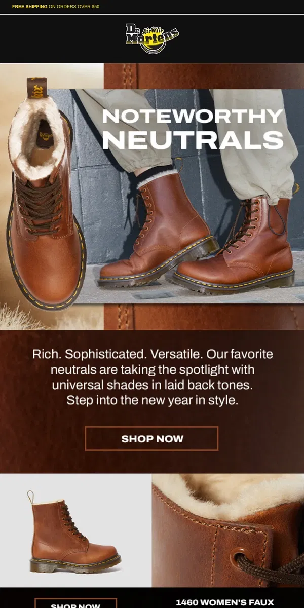 Email from Dr. Martens. The color of the year is here