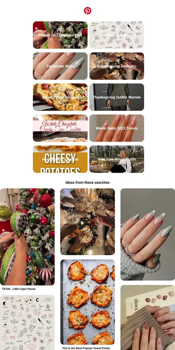 Email from Pinterest. "Ribbon On Christmas Tree" and more