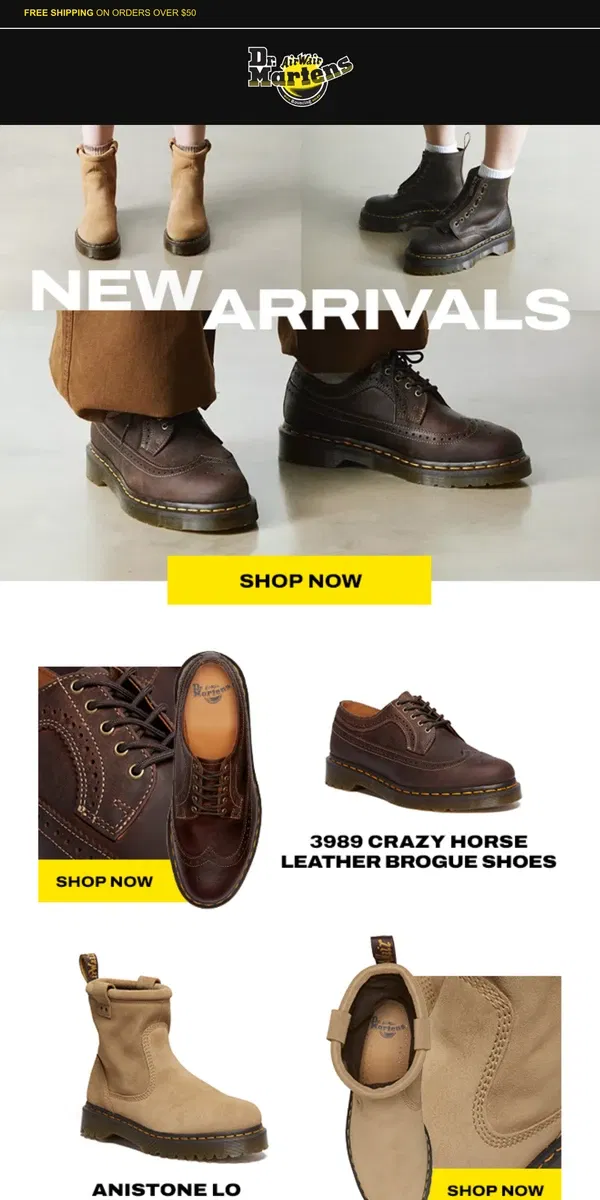 Email from Dr. Martens. In case you missed it