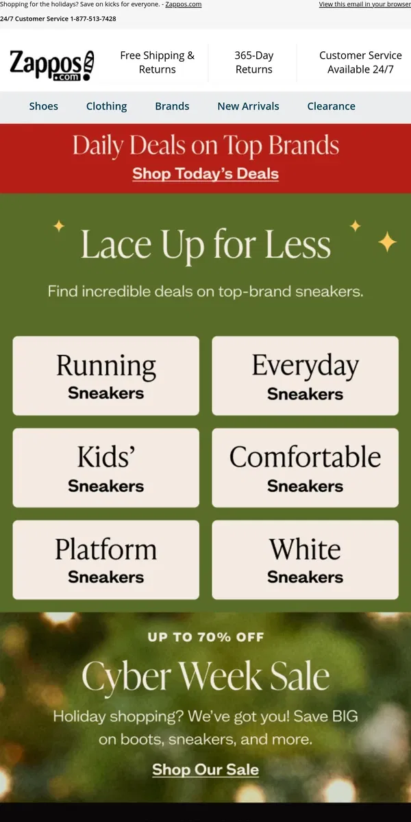 Email from Zappos. 👟 BIG Sneaker Sale 👟